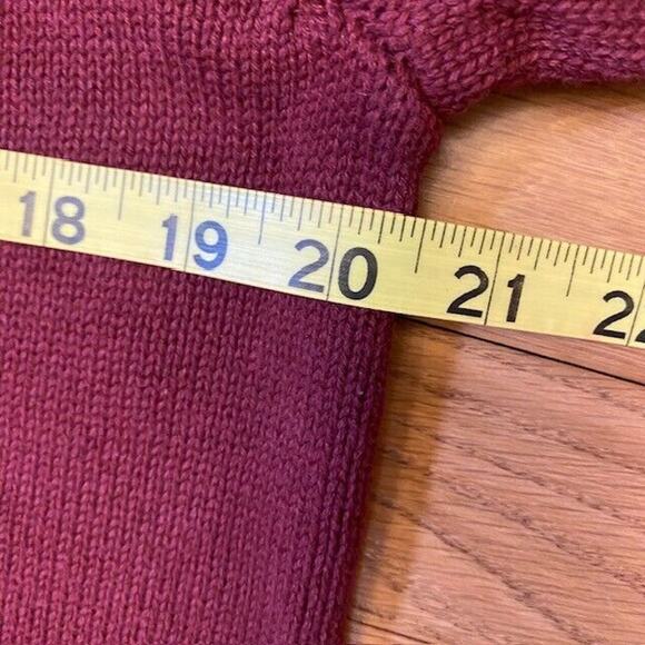 Ben Sherman All Cotton Red Long Sleeve Crew Neck Pullover Sweater Mens Medium - Picture 8 of 10